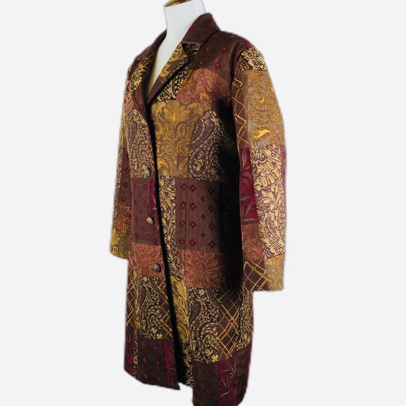 Vintage Erin London boho tapestry blazer coat - Picture 2 of 8